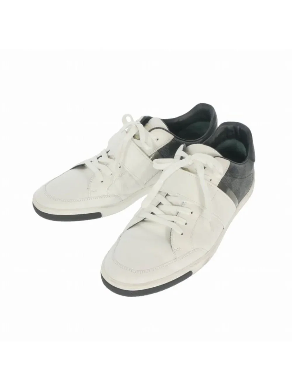 Louis Vuitton Damier Graphite Sneakers 6.5 White Black